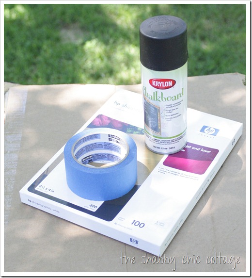 how to make chalkboard labels